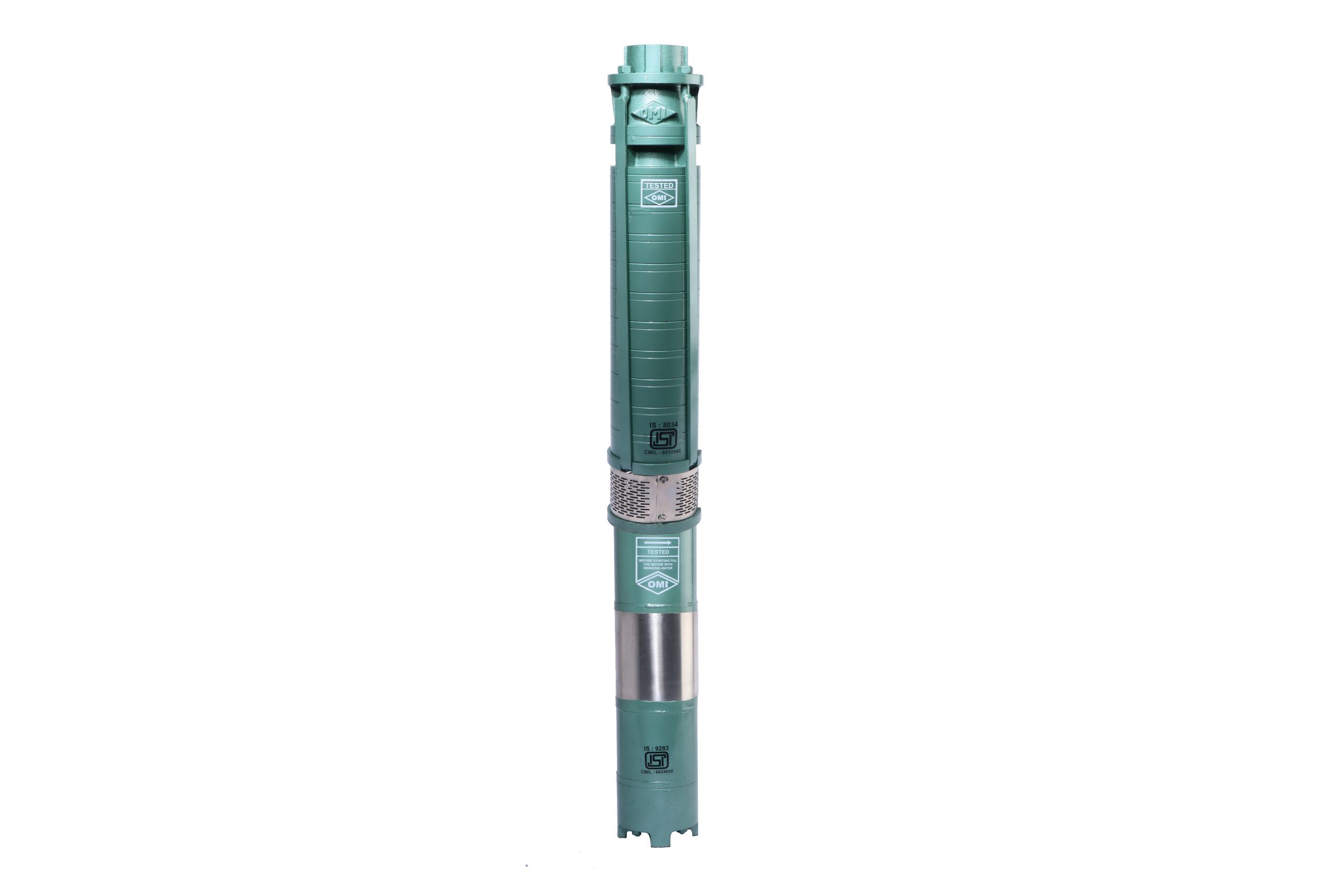 150 mm (6”) Borewell Submersible Pumps Gold Series Front View